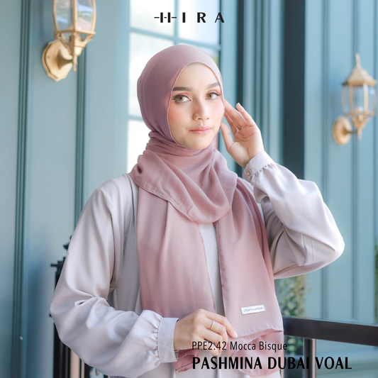 Dubai Voal Pashmina  - PPE2.42 Mocca Bisque