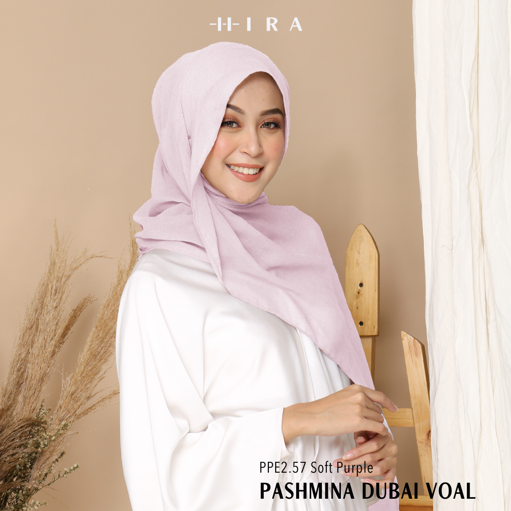 Dubai Voal Pashmina  - PPE2.57 Soft Purple