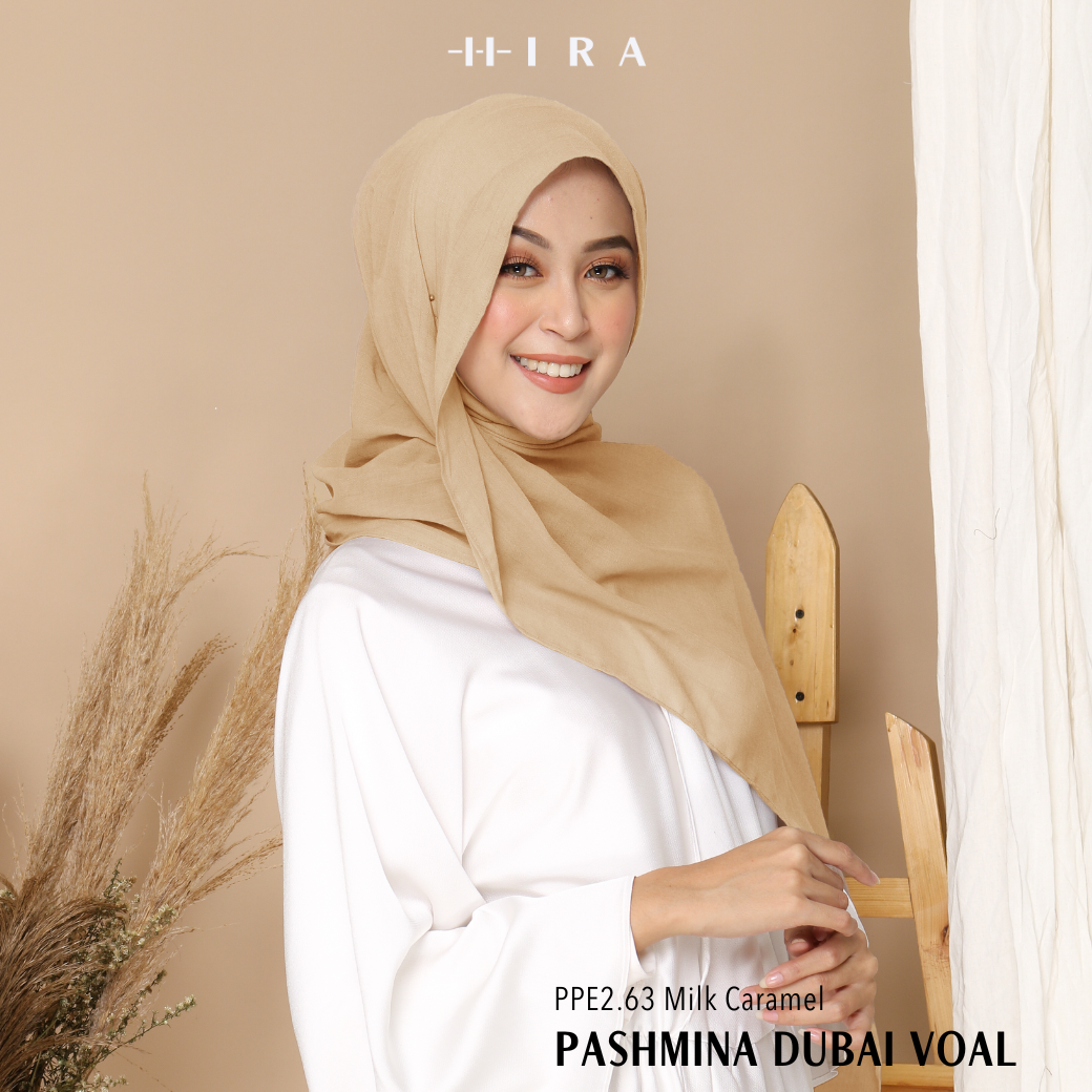 Dubai Voal Pashmina  - PPE2.63 Milk Caramel