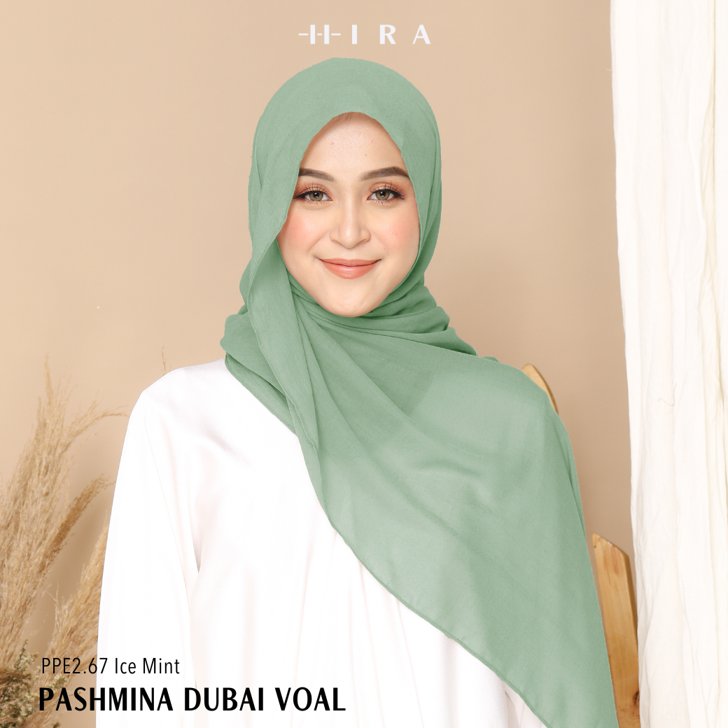 Dubai Voal Pashmina  - PPE2.67 Ice Mint