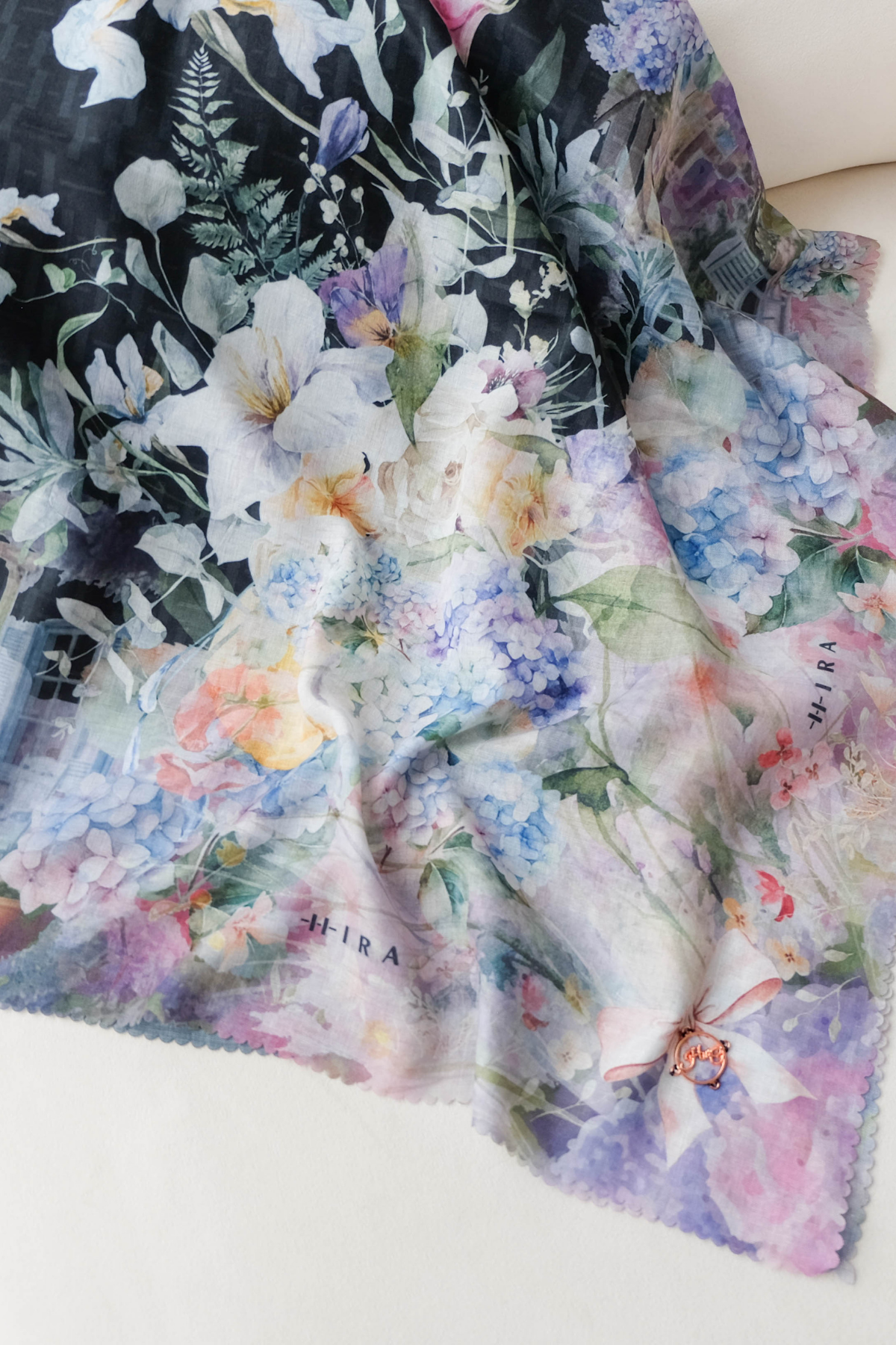 [ BUY 3 GET 1 FREE HIJAB ] Purity - Scarf Square Premium Icy Voal | Black - PSV9.1