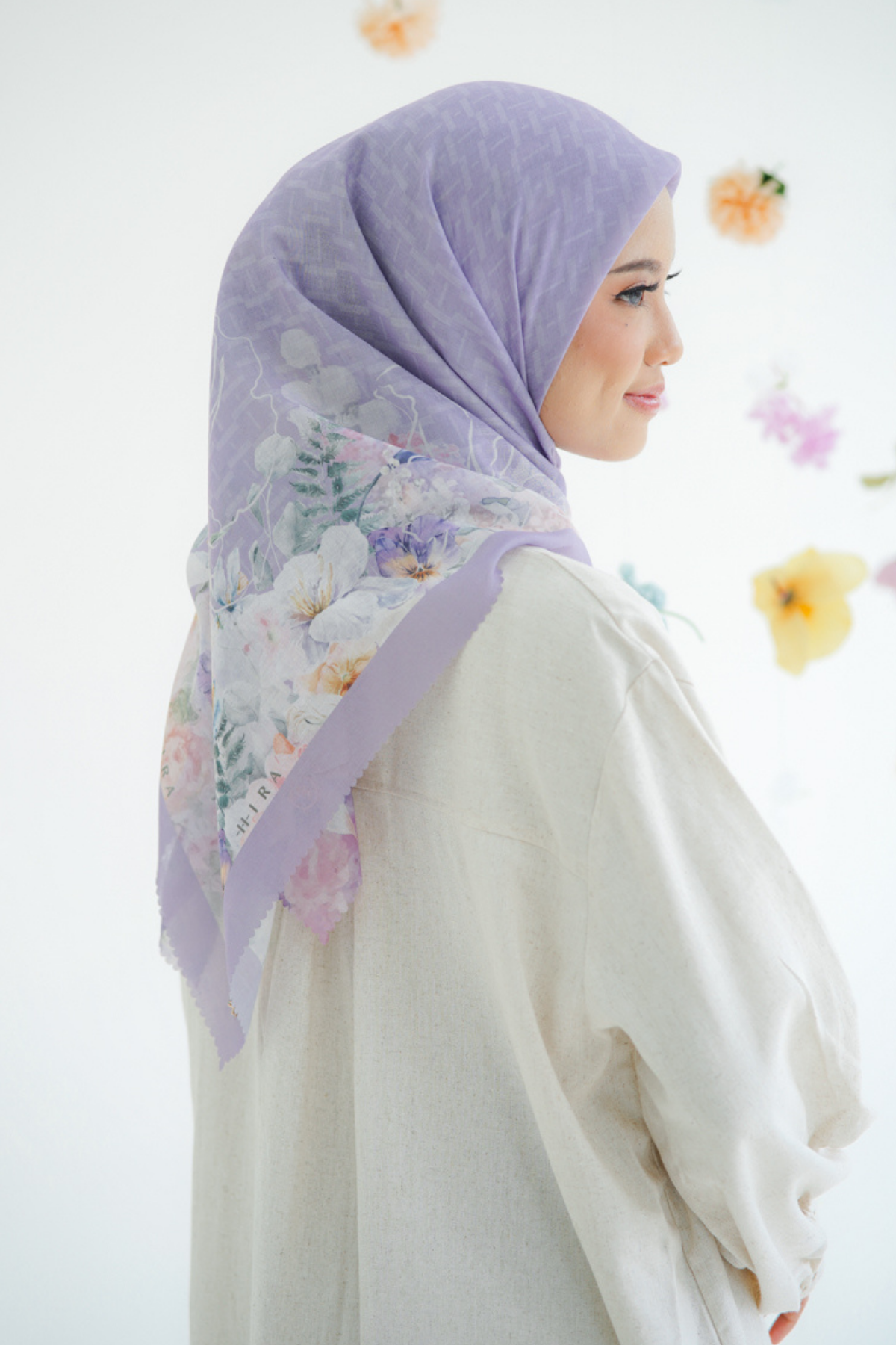 [ BUY 3 GET 1 FREE HIJAB ] Purity - Scarf Square Premium Icy Voal | PSV9.7 - Lilac