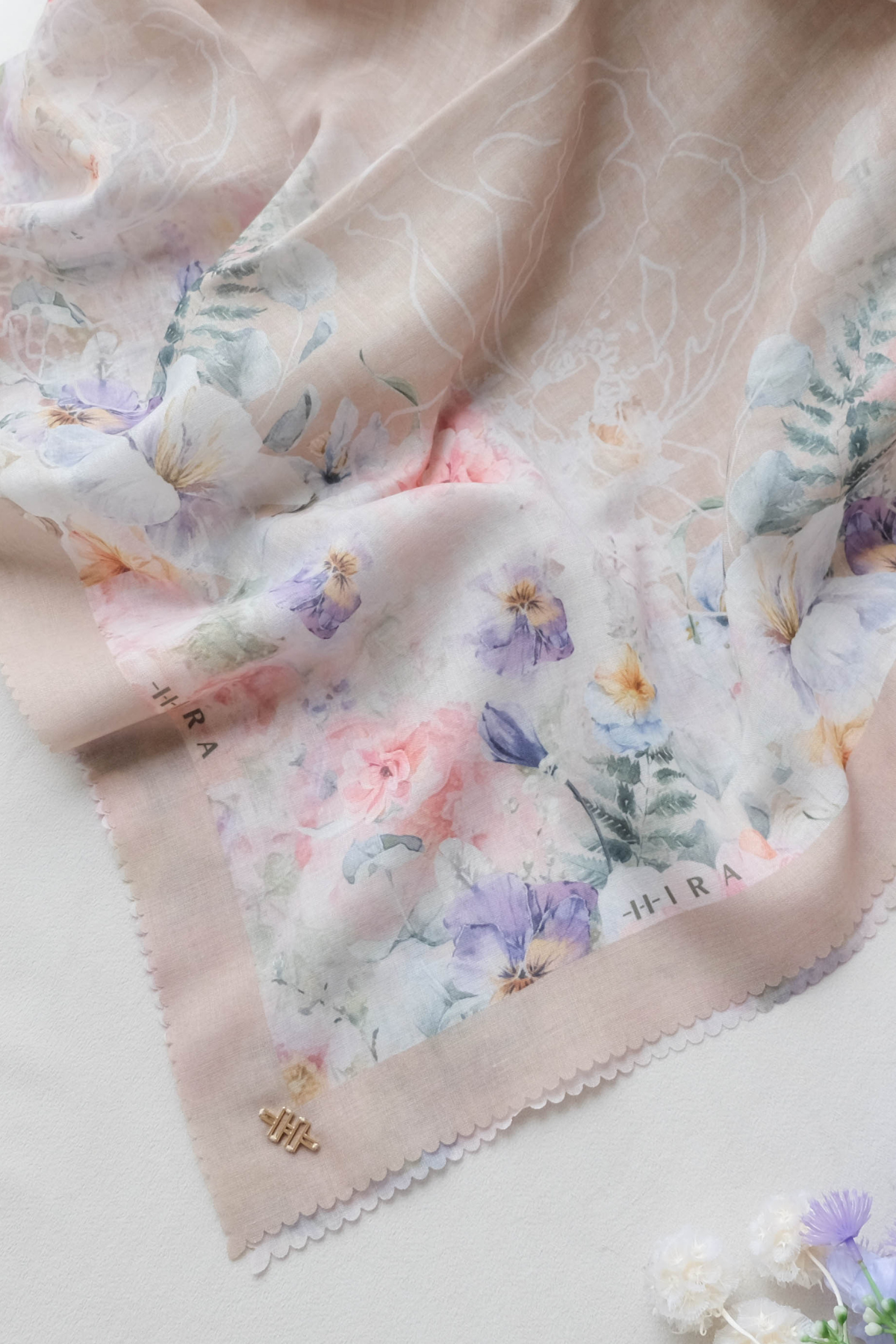 [ BUY 3 GET 1 FREE HIJAB ] Purity - Scarf Square Premium Icy Voal | Mocca - PSV9.9