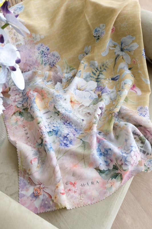 [ BUY 3 GET 1 FREE HIJAB ] Purity - Scarf Square Premium Polycotton | Sandy Yellow - PU09.13