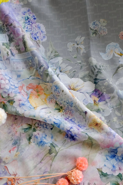 [ BUY 3 GET 1 FREE HIJAB ] Purity - Scarf Square Premium Polycotton | Silver - PU09.14