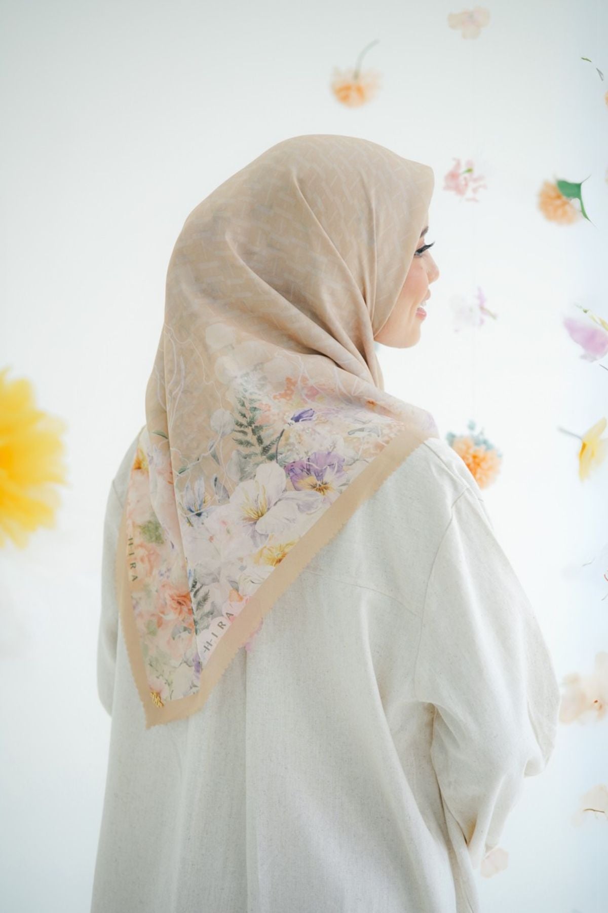 [ BUY 3 GET 1 FREE HIJAB ] Purity - Scarf Square Premium Polycotton | Almond - PU09.16