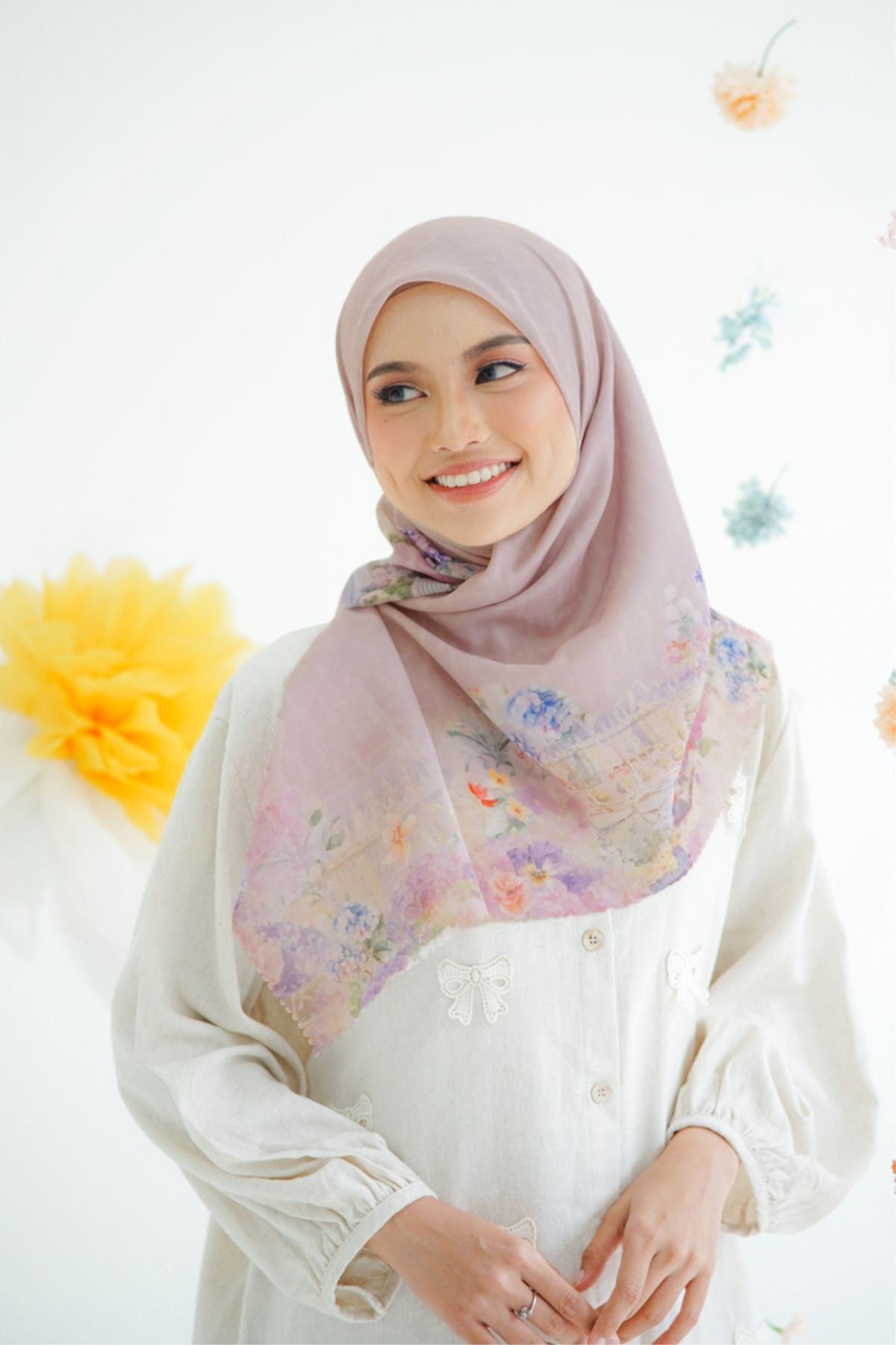 [ BUY 3 GET 1 FREE HIJAB ] Purity - Scarf Square Premium Polycotton | Mocca - PU09.9