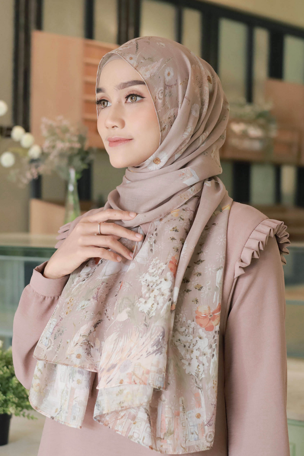 Pashmina Zinnia - PZA1.11 Sandy Brown