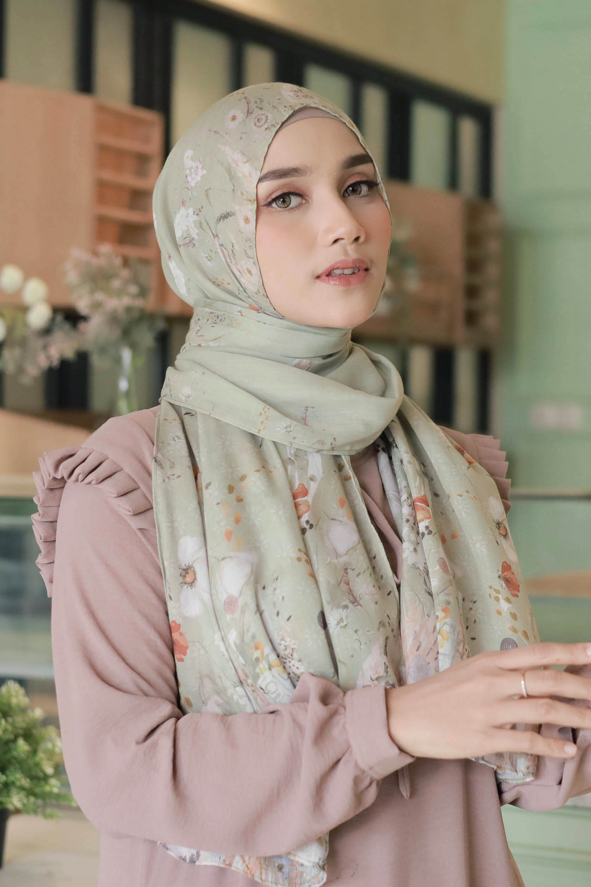 Pashmina Zinnia - PZA1.5 Fine Green