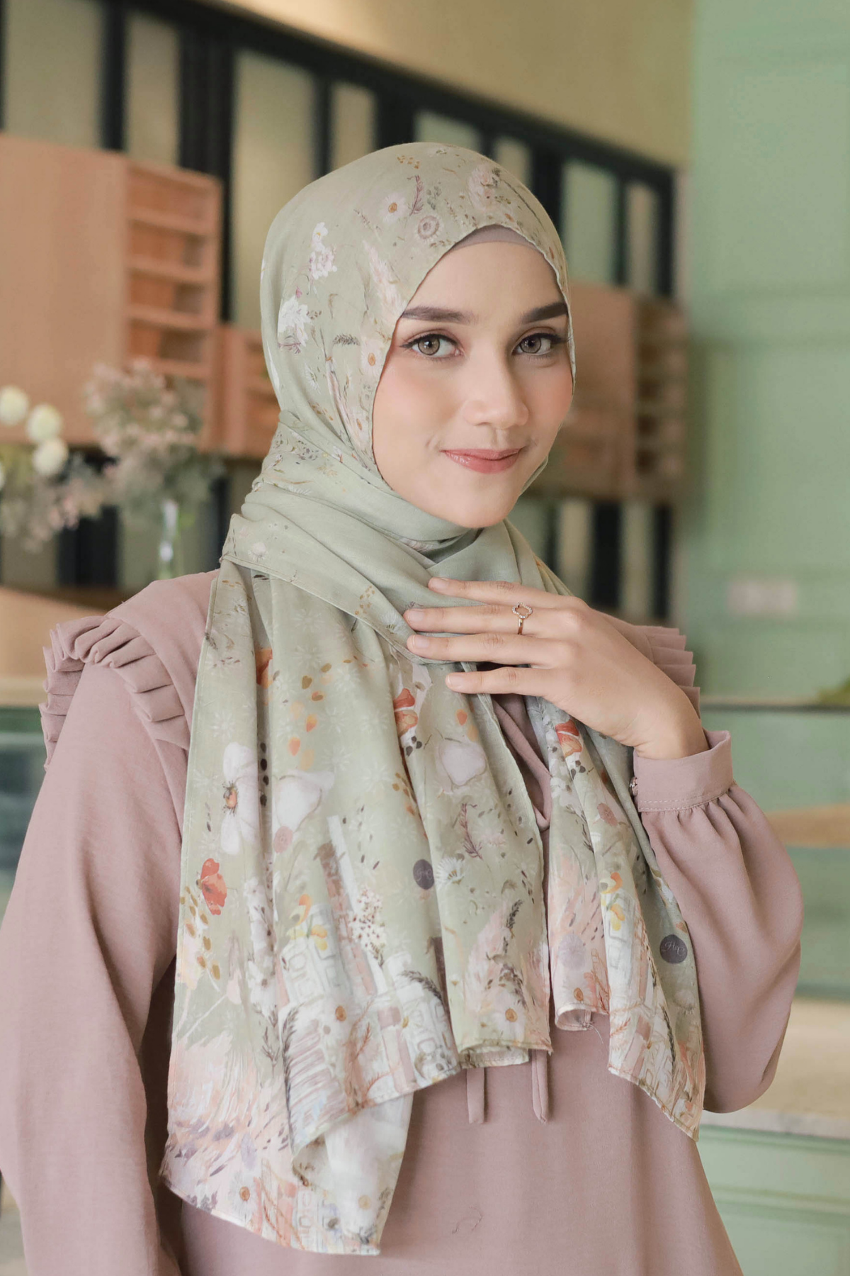 Pashmina Zinnia - PZA1.5 Fine Green