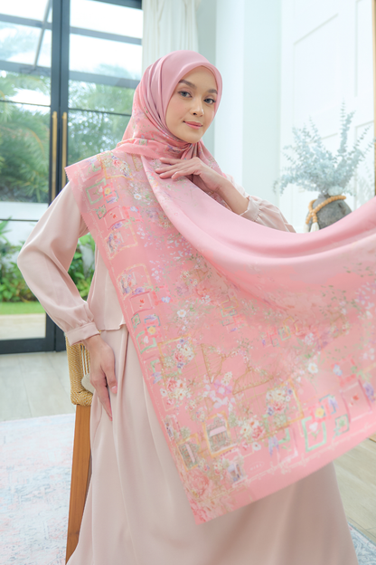 Nuri Scarf - NU33.4 NY33.4 NH33.4 Pink Hazel