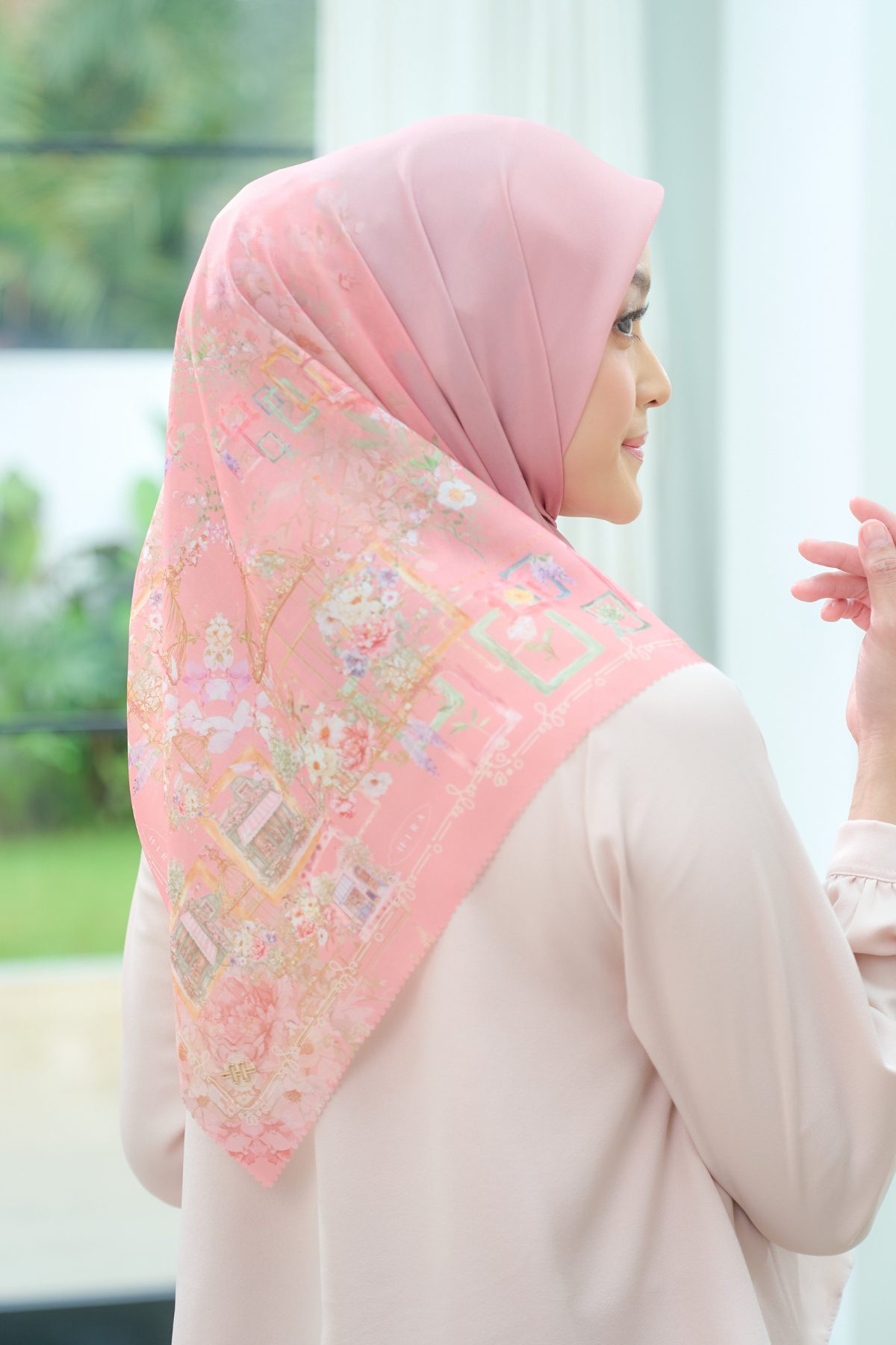Nuri Scarf - NU33.4 NY33.4 NH33.4 Pink Hazel