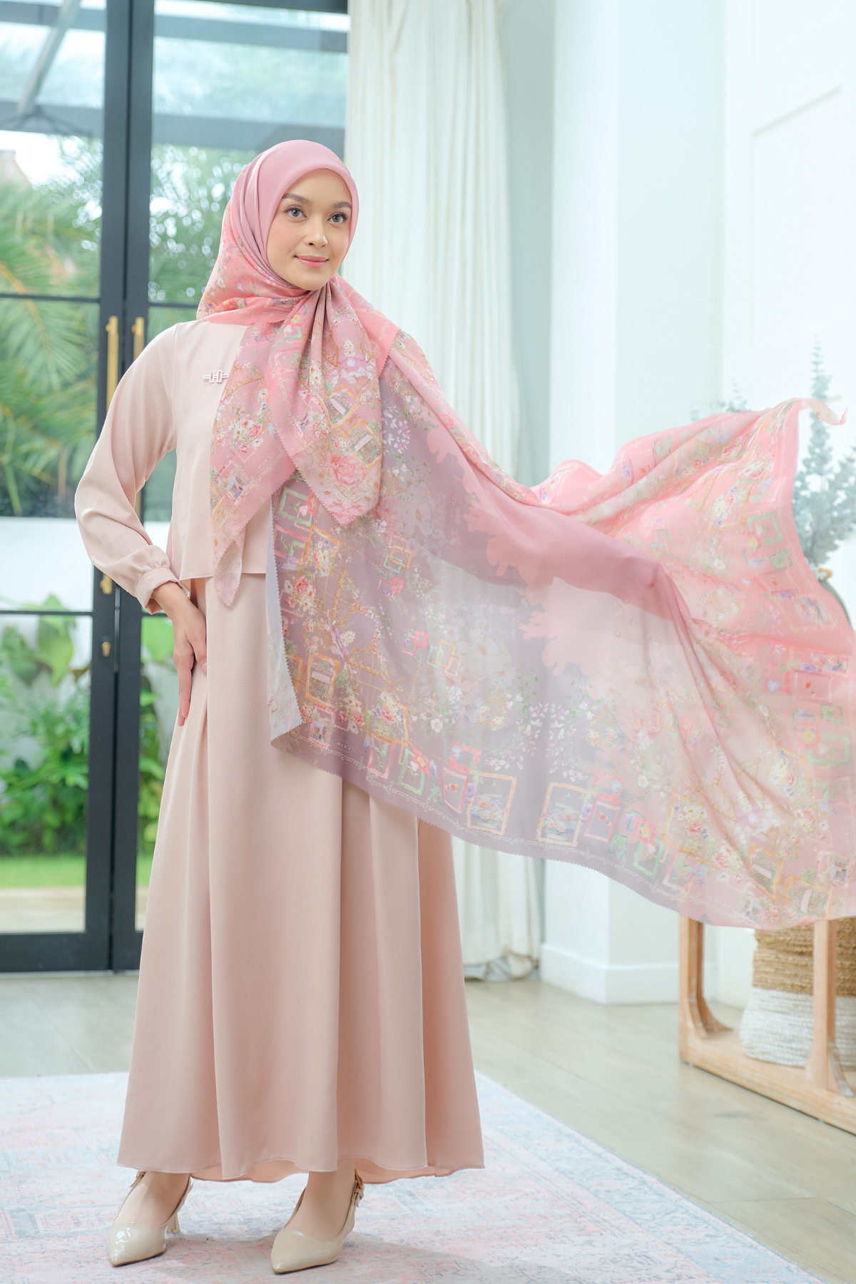 Nuri Scarf - NU33.4 NY33.4 NH33.4 Pink Hazel