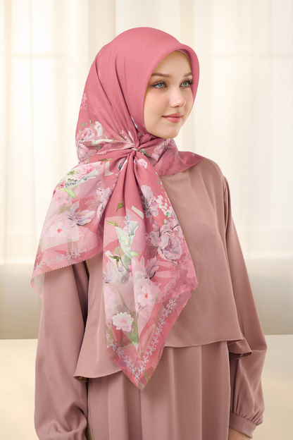 Leaf Kafa Scarf - KF30.6 VK30.6 JF30.6 Pink