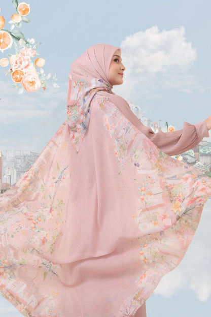 [ BUY 3 GET 1 FREE HIJAB ] Tangerine Scarf - ST16.8 TV16.8 TJ16.8 Pinky Oat