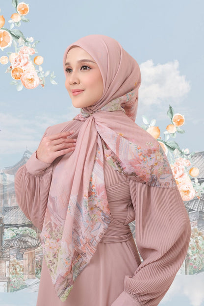 [ BUY 3 GET 1 FREE HIJAB ] Tangerine Scarf - ST16.8 TV16.8 TJ16.8 Pinky Oat
