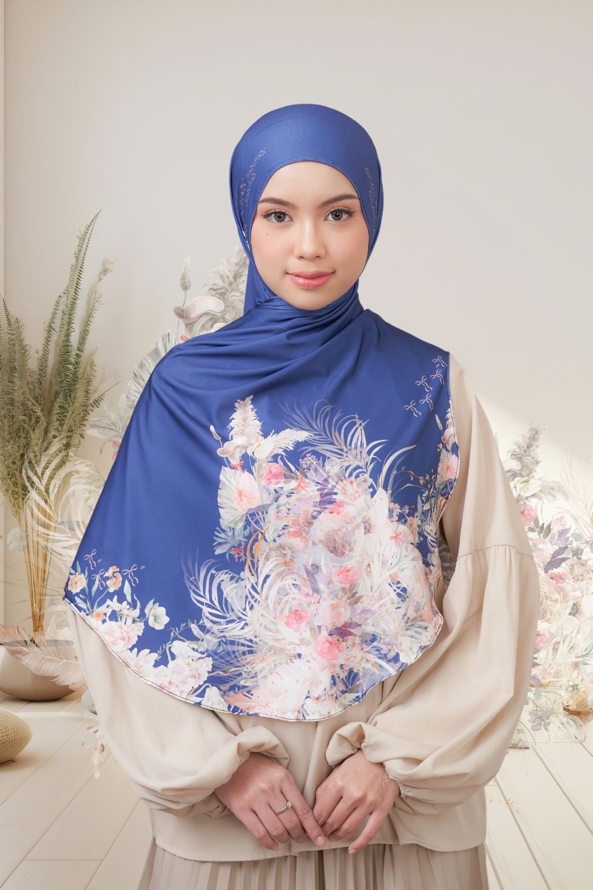 [ BUY 3 GET 1 FREE HIJAB ] Runa Emily - RE46.2 Denim
