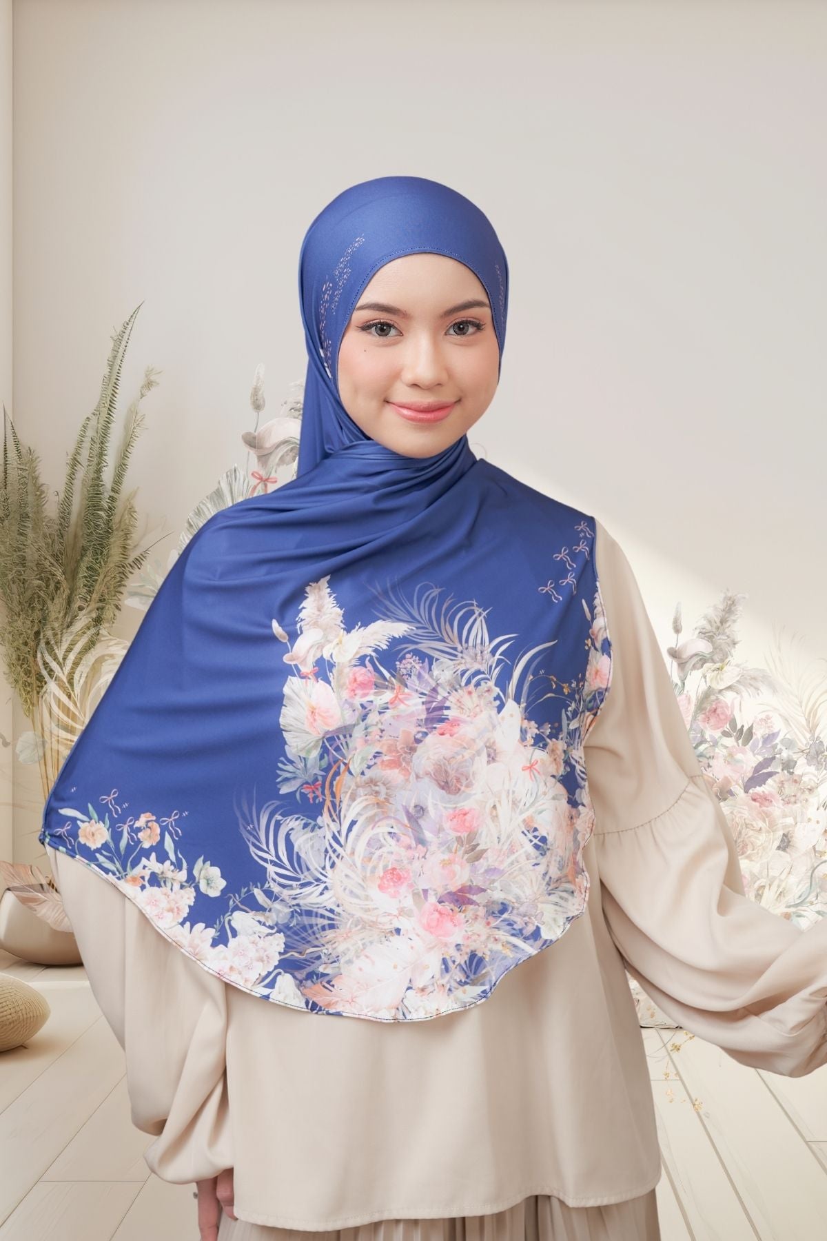 [ BUY 3 GET 1 FREE HIJAB ] Runa Emily - RE46.2 Denim