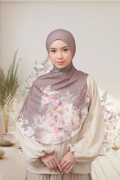 [ BUY 3 GET 1 FREE HIJAB ] Runa Emily - RE46.3 Cocoa