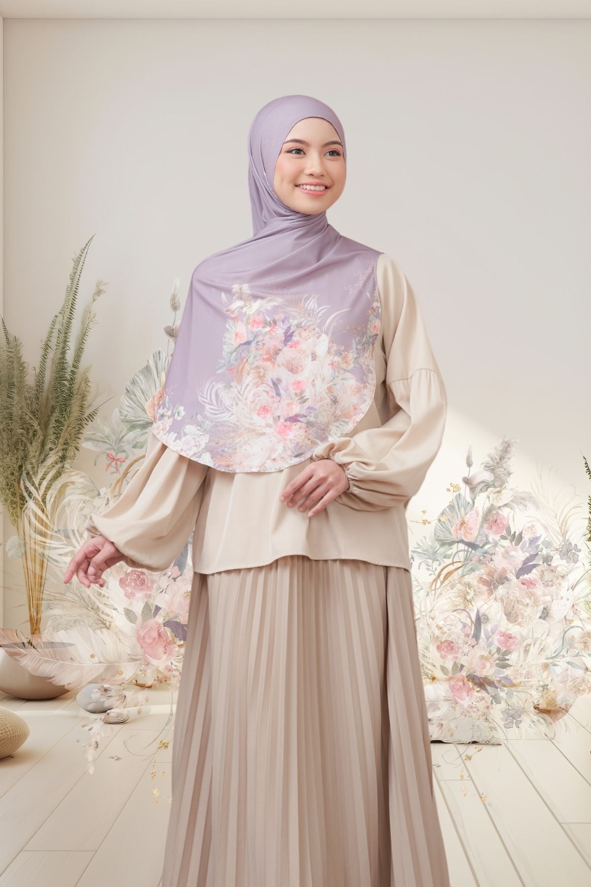 [ BUY 3 GET 1 FREE HIJAB ] Runa Emily - RE46.4 Hazel