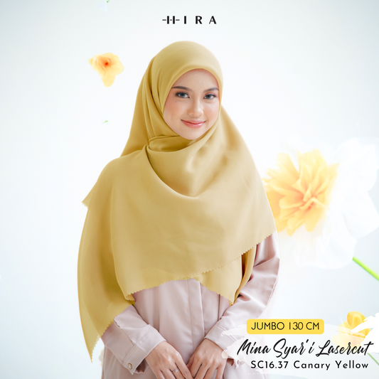Mina Syar'i Lasercut -SC16.37 Canary Yellow