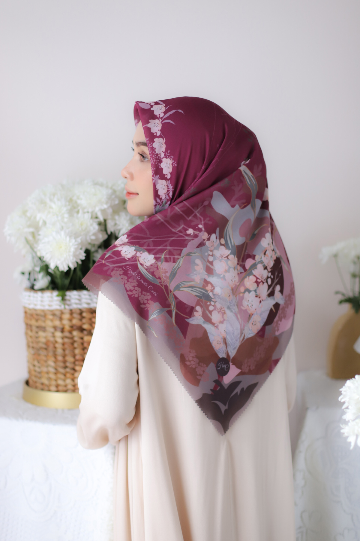 Fresia Scarf ICY Voal - SF32.2 Maroon