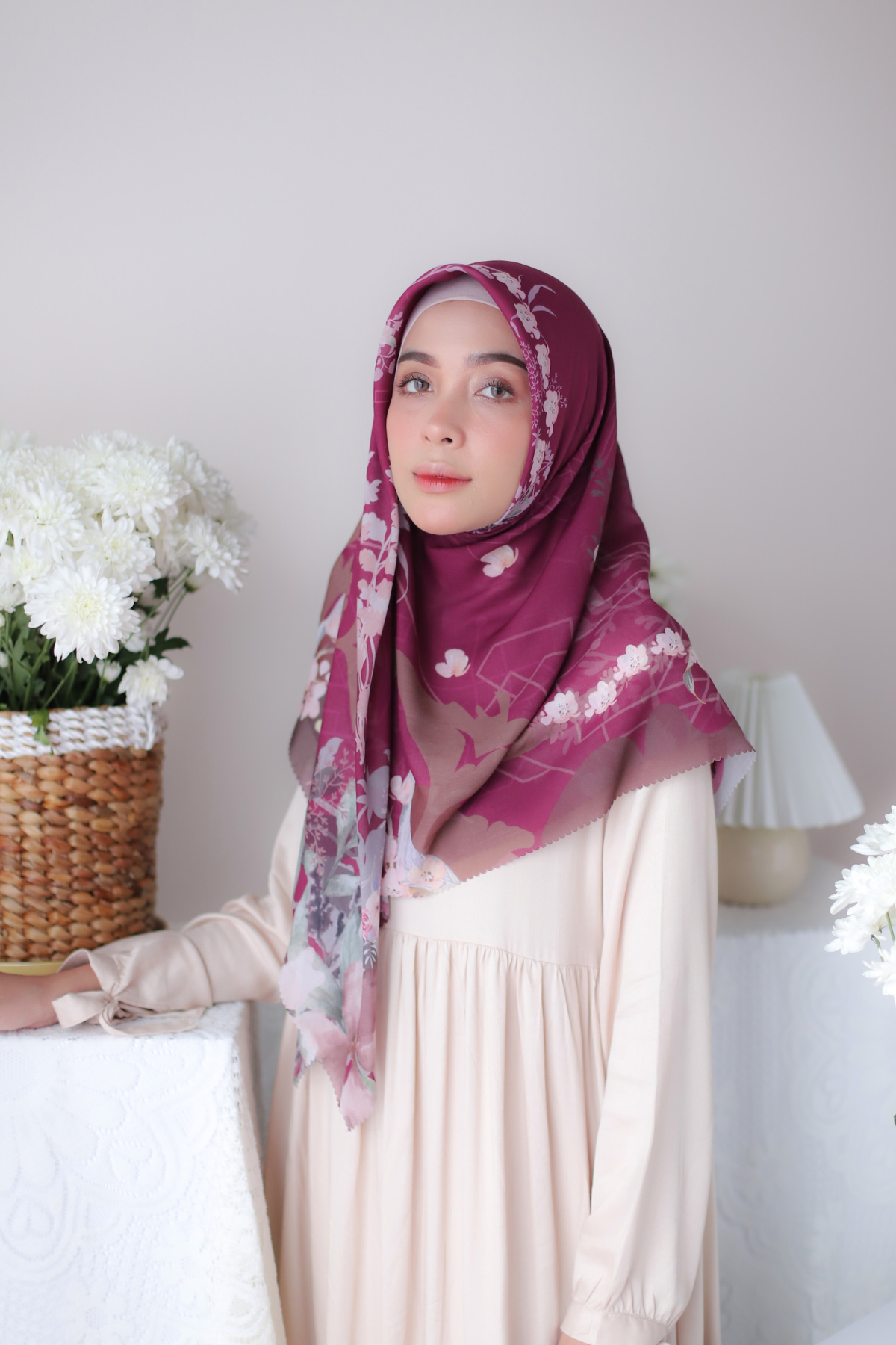 Fresia Scarf Premium Voal - PF31.2 Maroon