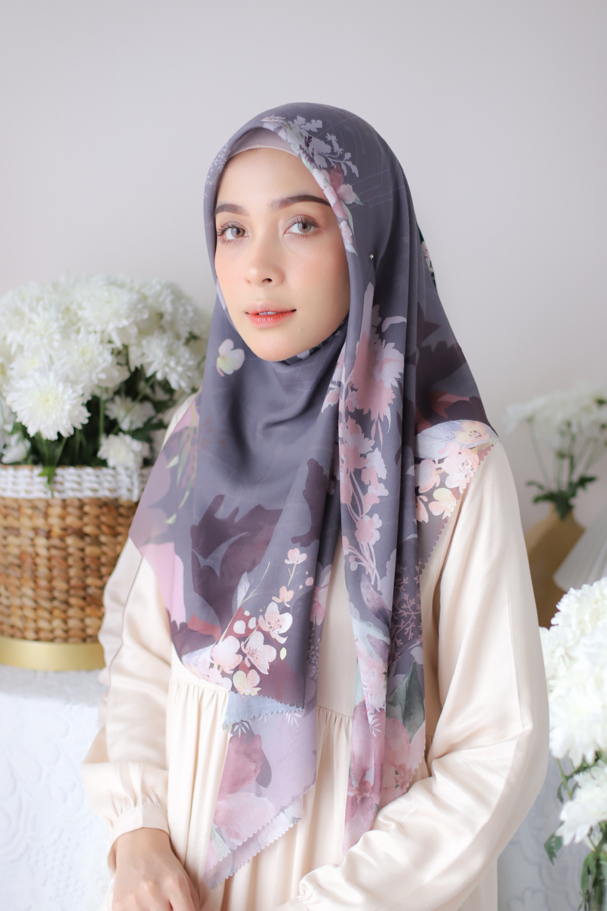 Fresia Scarf ICY Voal - SF32.3 Fog