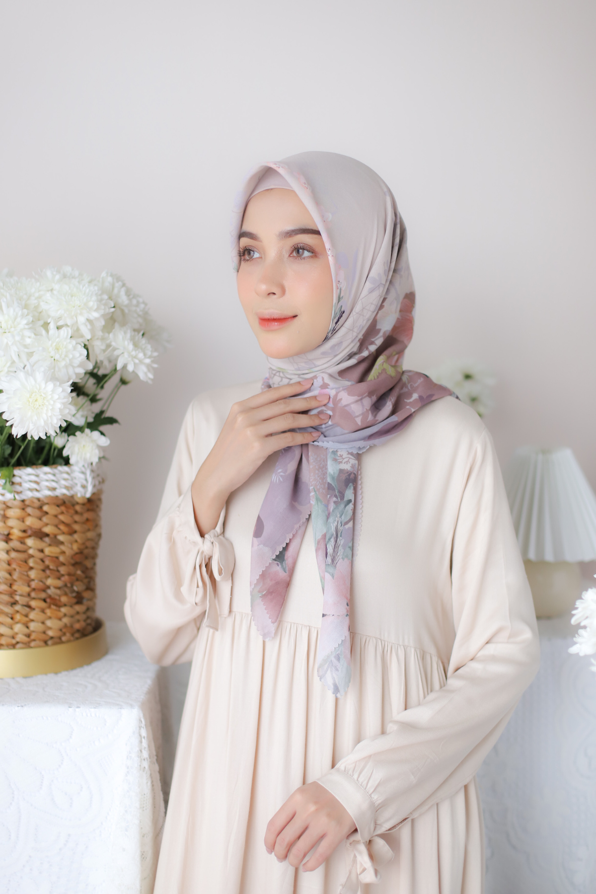 Fresia Scarf ICY Voal - SF32.8 Creamy