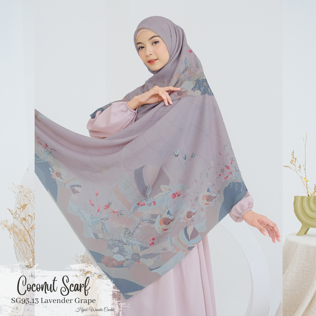 Coconut Scarf - SG93.13 Lavender Grape