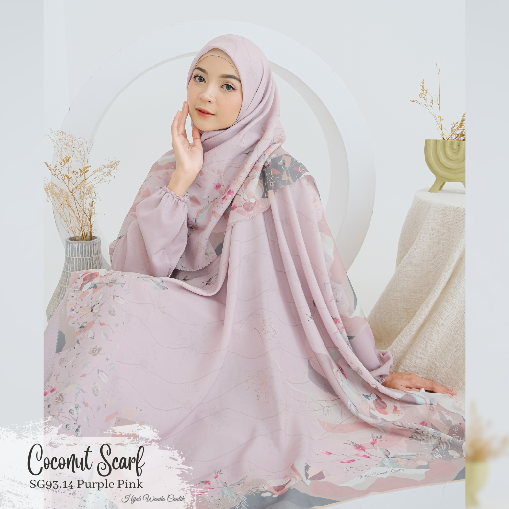 Coconut Scarf - SG93.14 Purple Pink