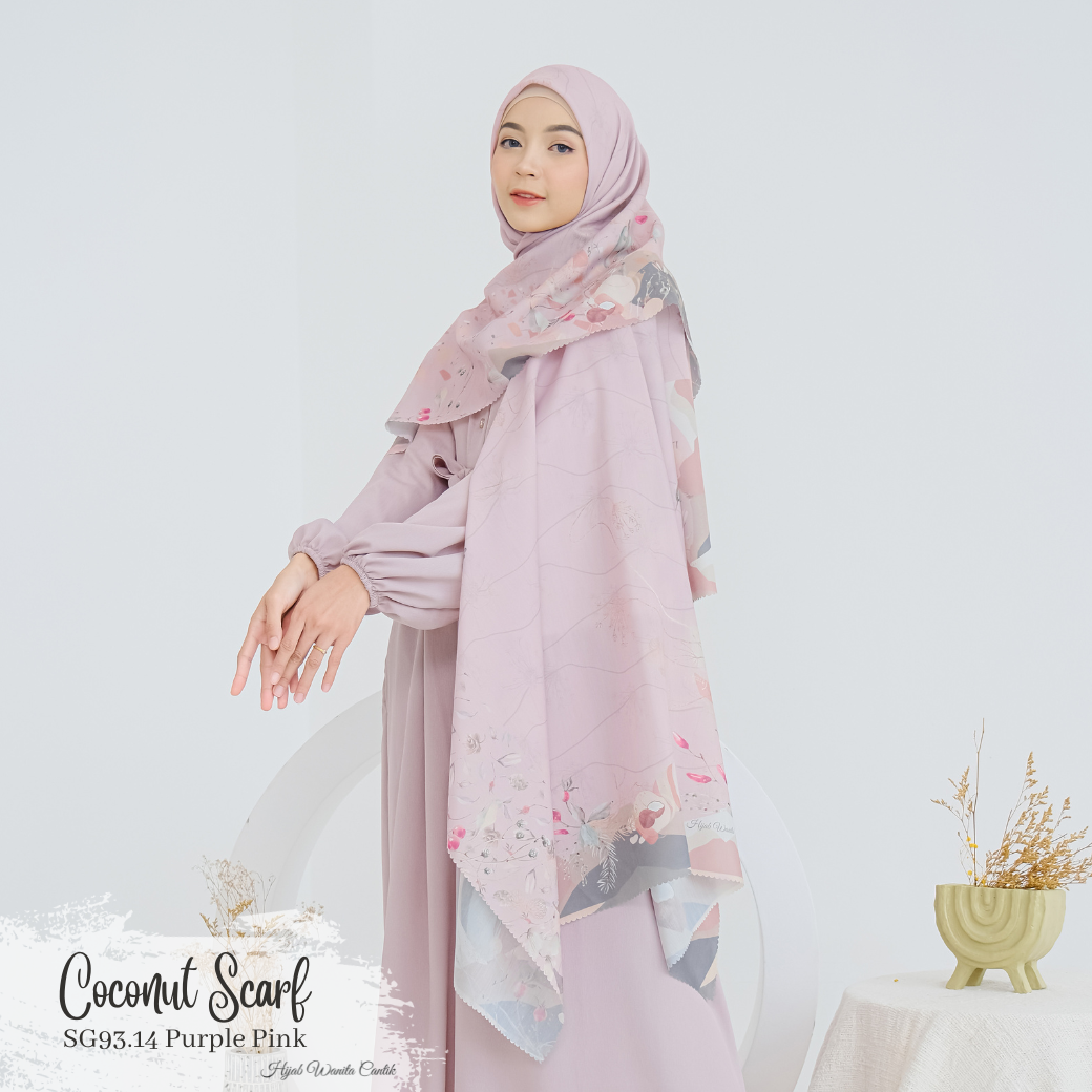 Coconut Scarf - SG93.14 Purple Pink