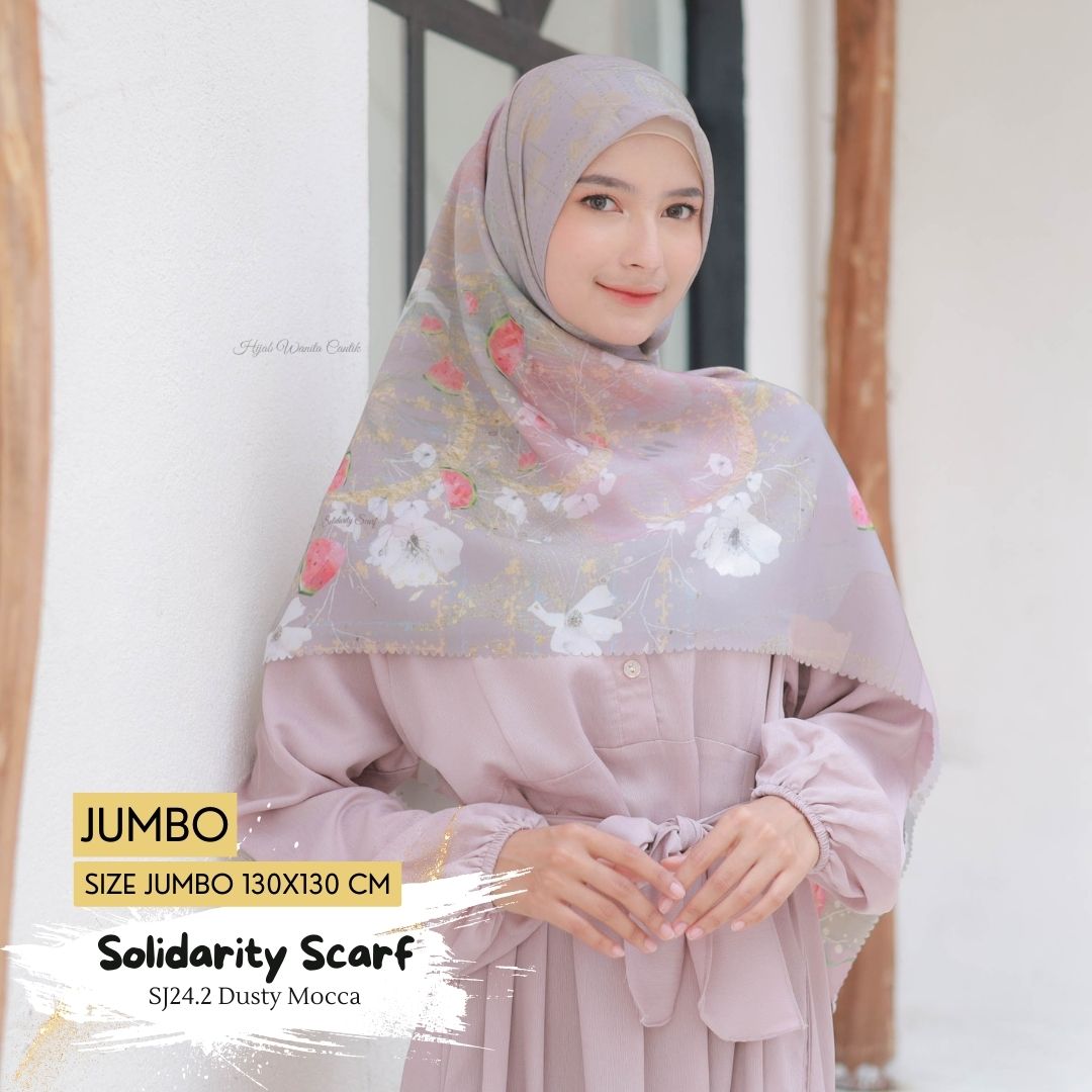 [BELI 3 GRATIS 1] Solidarity Scarf JUMBO - SJ24.2 Dusty Mocca