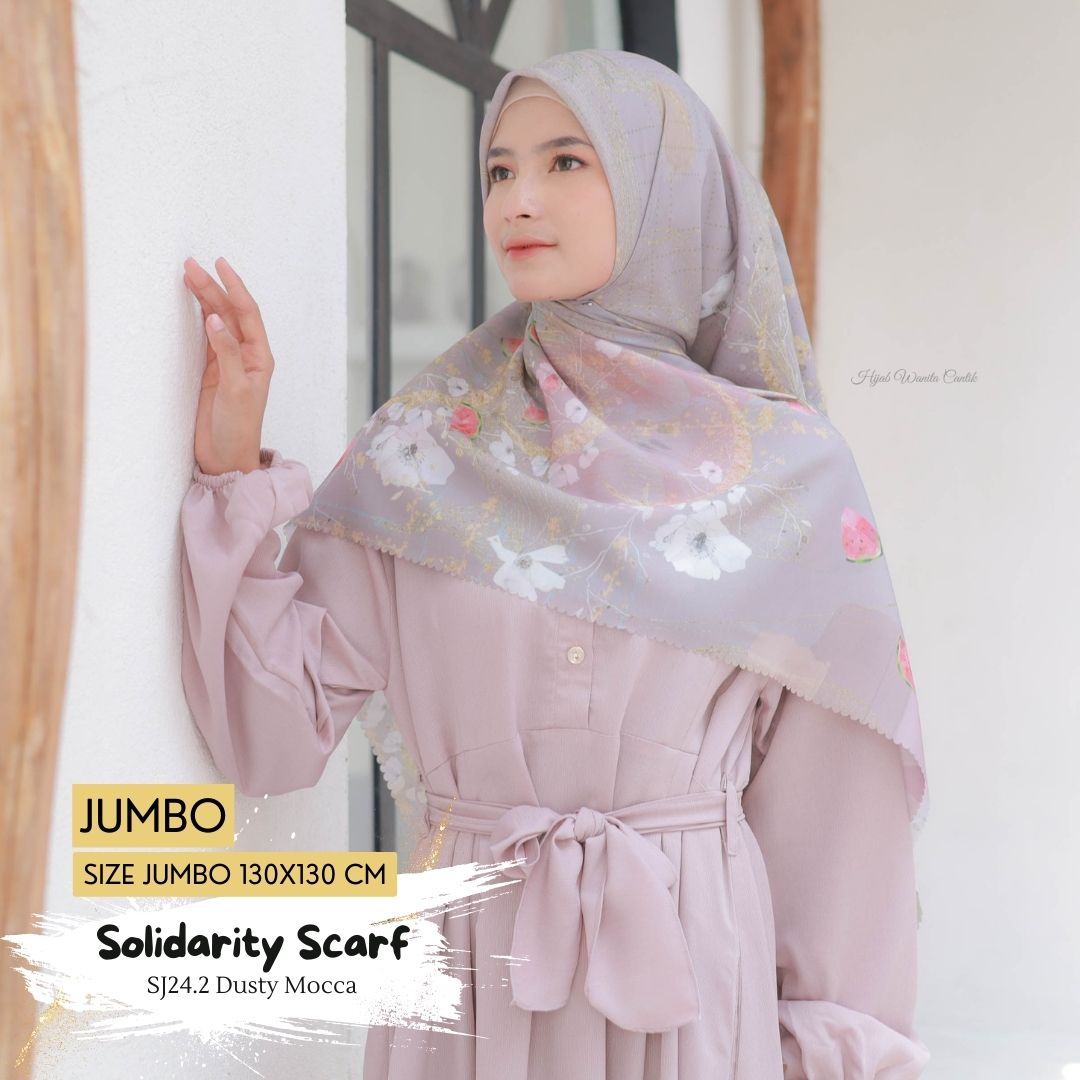 [BELI 3 GRATIS 1] Solidarity Scarf JUMBO - SJ24.2 Dusty Mocca