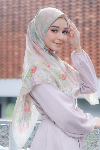 Apple - Scarf Square Premium Polycotton XL - Almond - SPA3.11