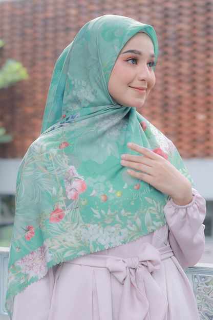 Apple - Scarf Square Premium Polycotton XL - Sage - SPA3.8