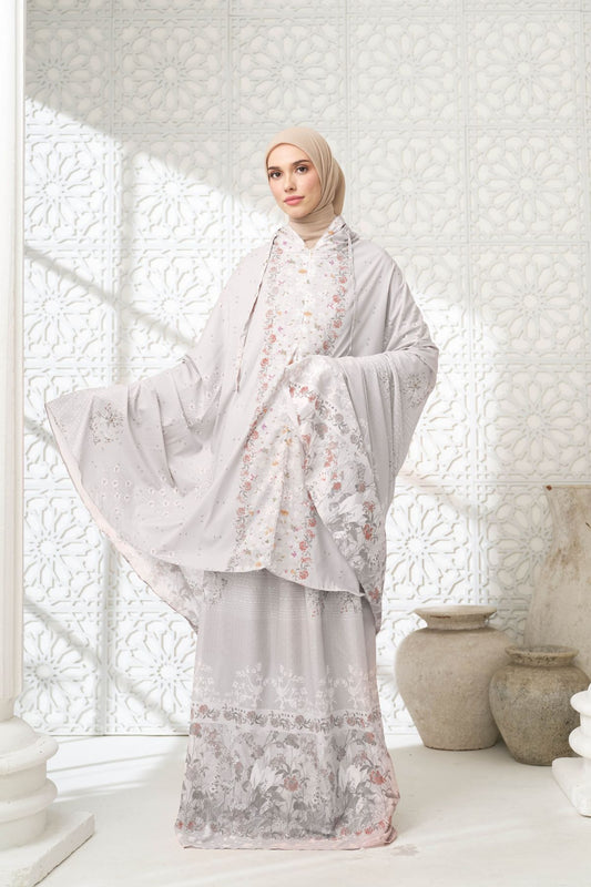 Mukena Willow | Travel Prayer Set - WL03.3 Silky Cream