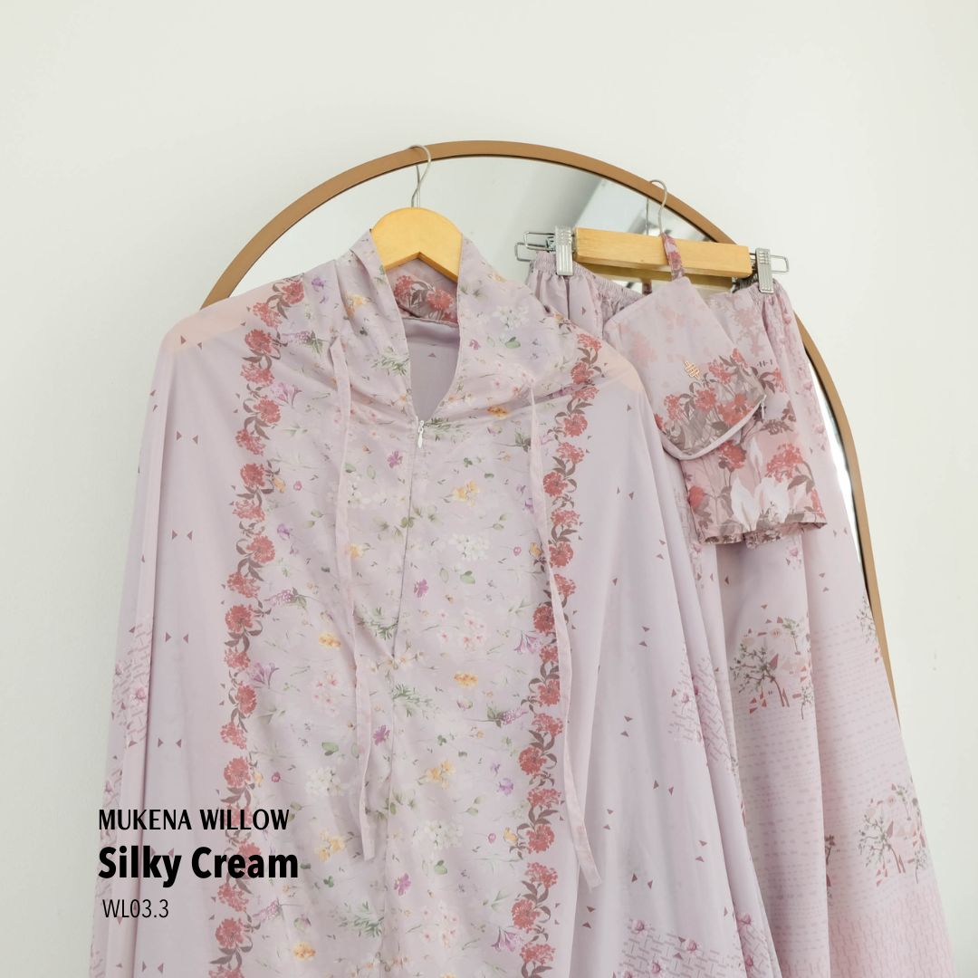Mukena Willow | Travel Prayer Set - WL03.3 Silky Cream