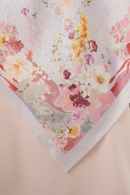 Leaf Rahma Scarf - AM31.8 AC31.8 HJ31.8 Silver