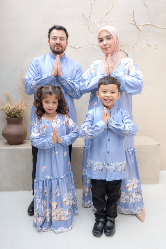 Riuh Kota Family Set - Soft Blue