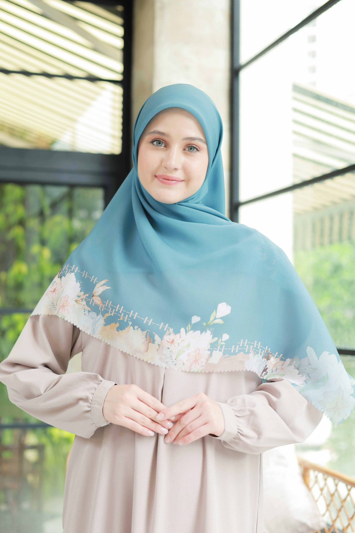 Diamond - Scarf Square Premium Polycotton XL | Steel Grey - JN07.7