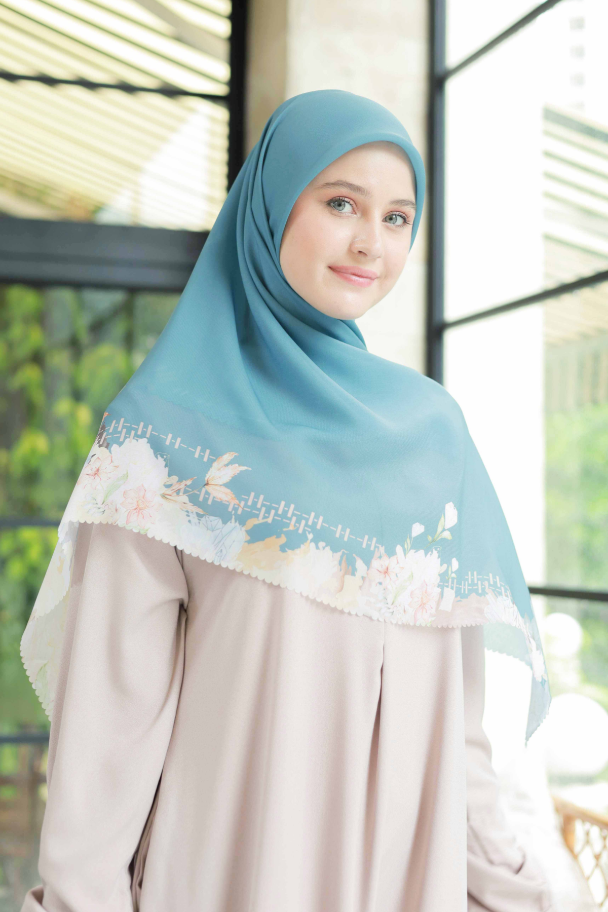 Diamond - Scarf Square Premium Polycotton XL | Steel Grey - JN07.7