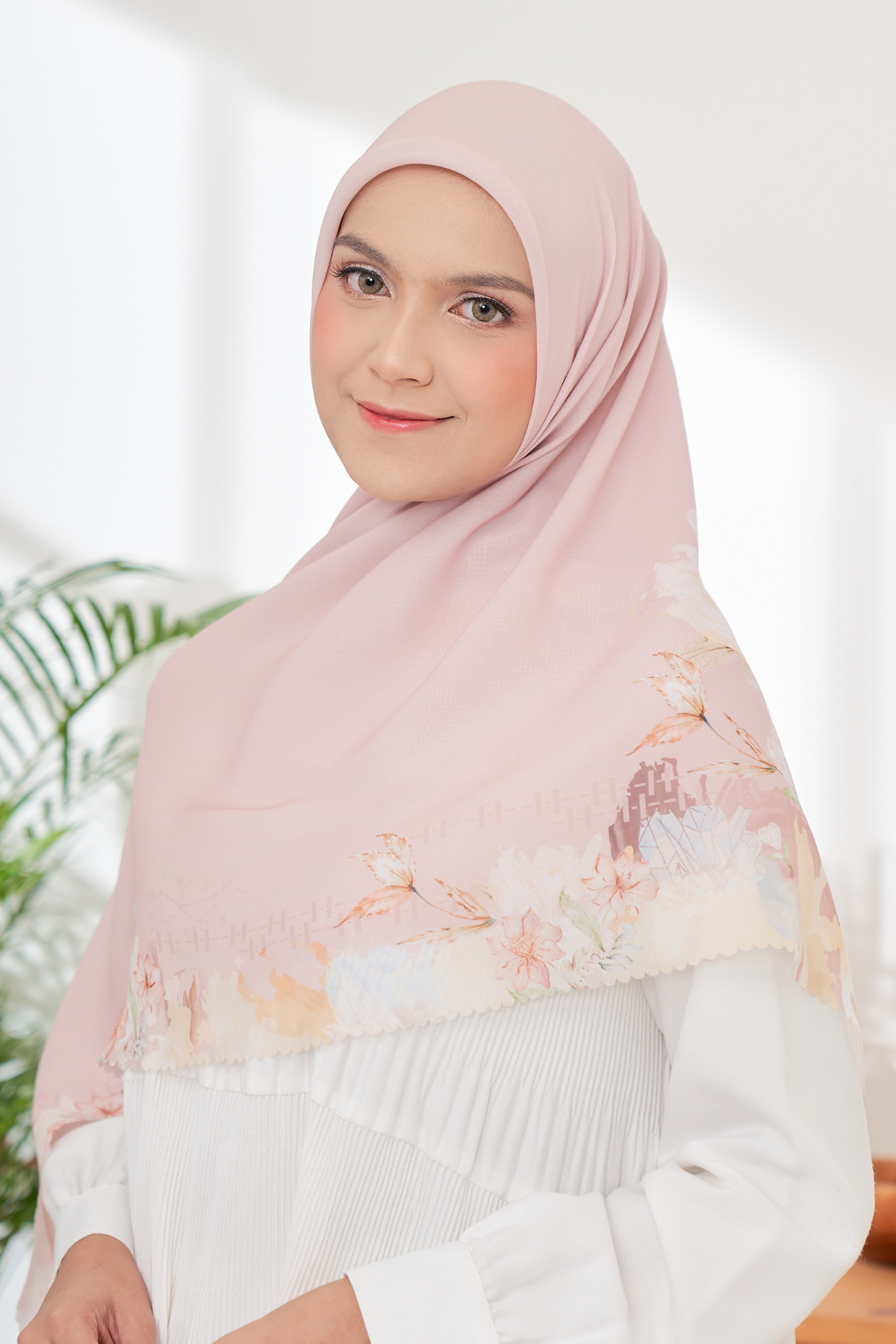 Diamond - Scarf Square Premium Polycotton XL | Sweet Pink - JN07.8