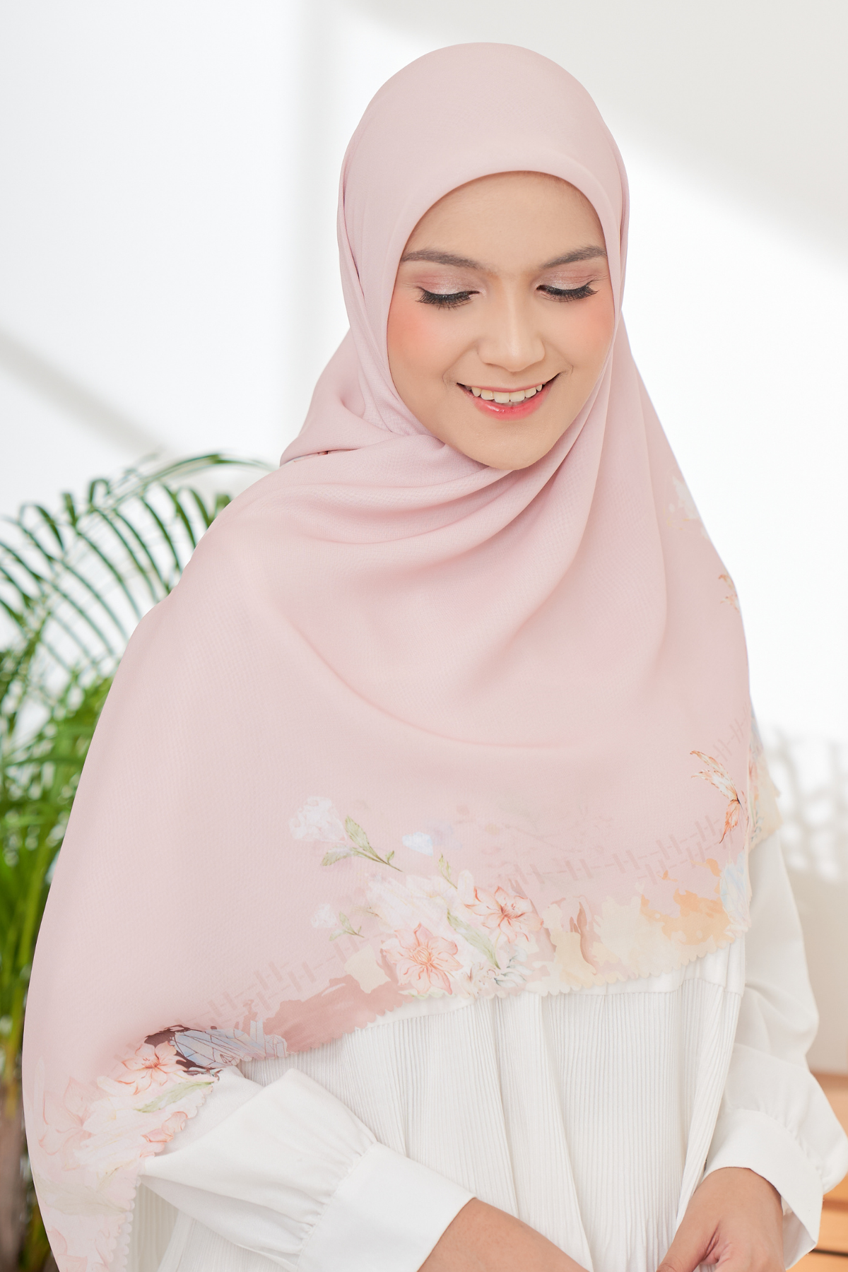 Diamond - Scarf Square Premium Polycotton XL | Sweet Pink - JN07.8