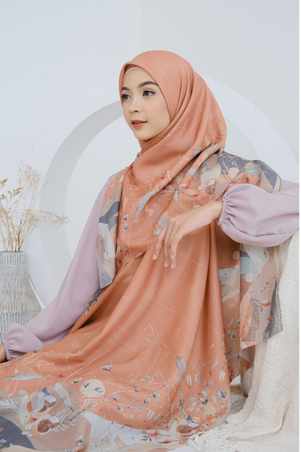 Coconut Scarf - SG93.8 Terracotta