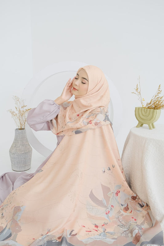 [ BUY 3 GET 1 FREE HIJAB ] Coconut Scarf - SG93.12 Tropical Peach