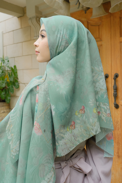 Apple - Scarf Square British Voal - Sage - VAS3.8