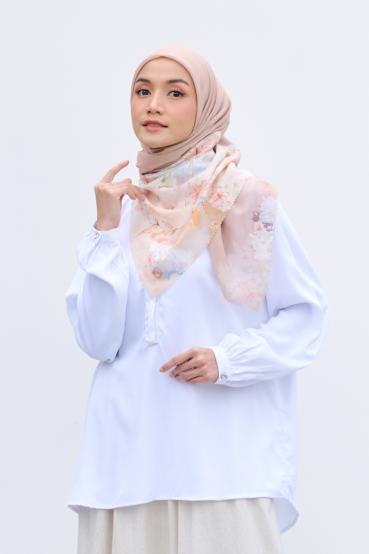 Tiva - Shirt Blouse Cotton Premium - White - VL07.1