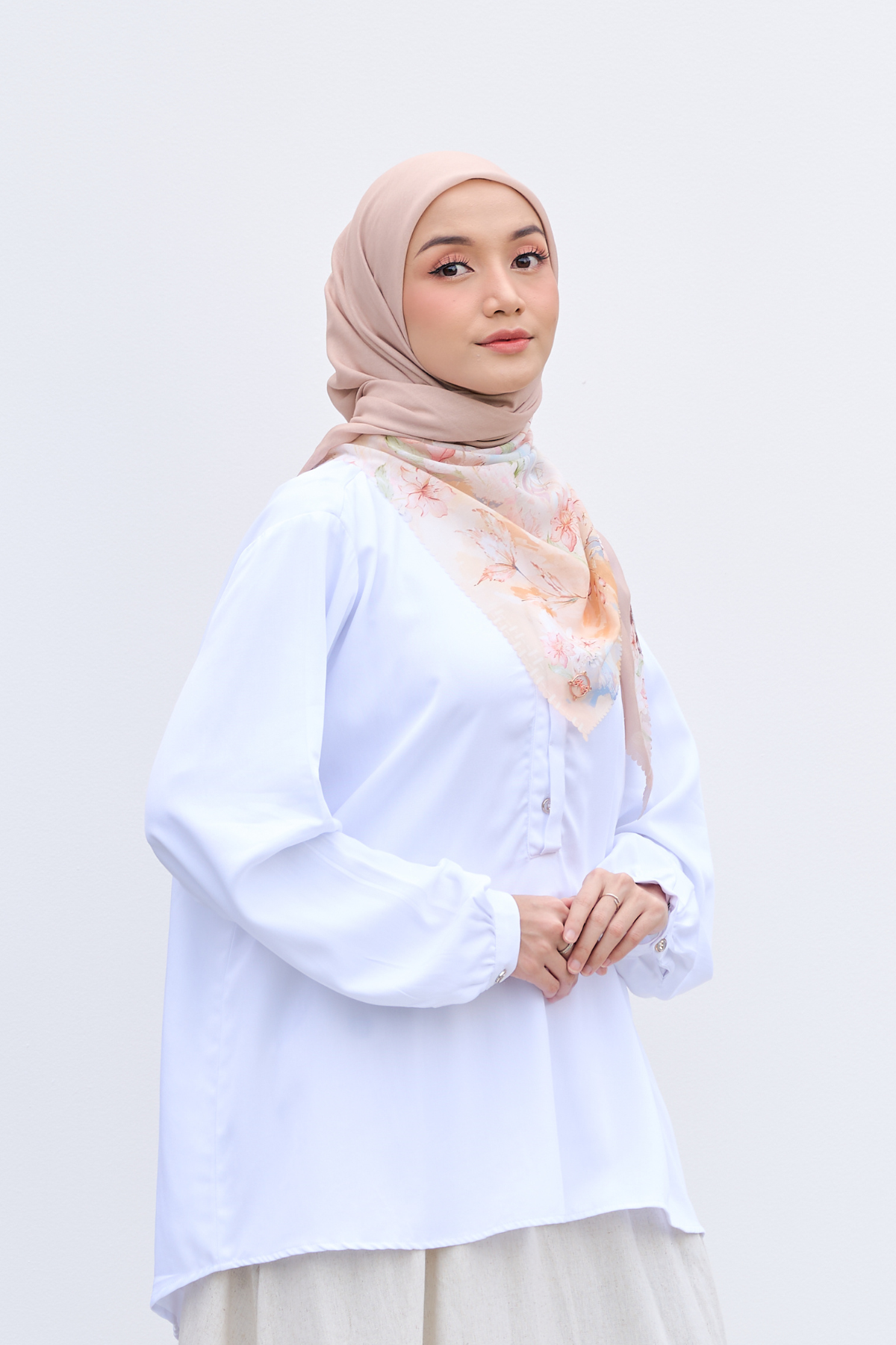 Tiva - Shirt Blouse Cotton Premium - White - VL07.1