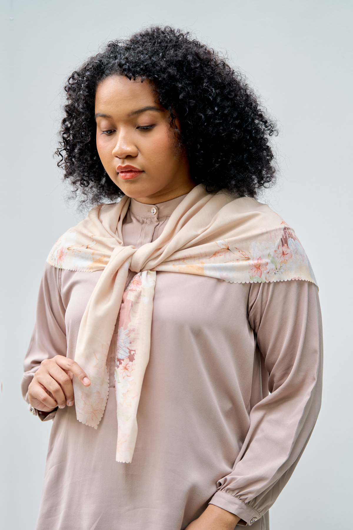 Tiva - Shirt Blouse Cotton Premium - Mocca - VL07.3